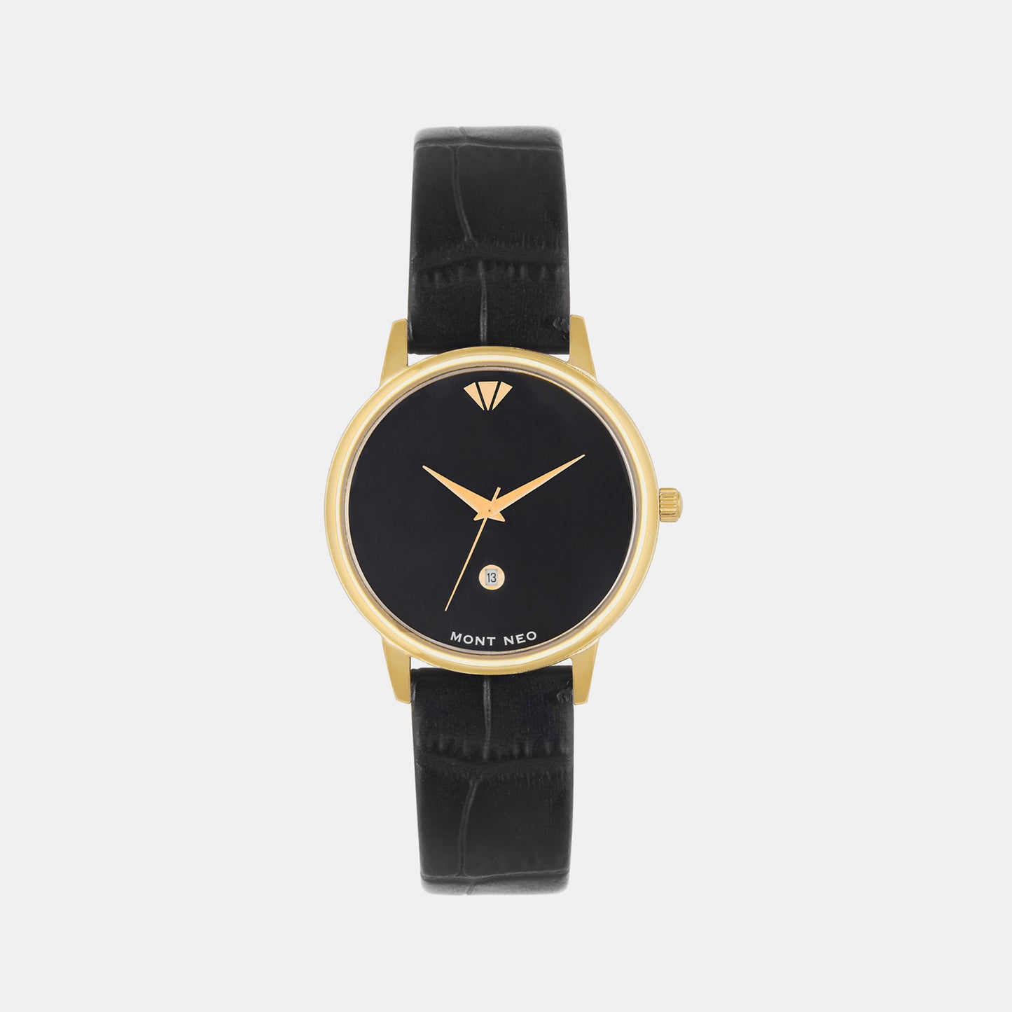 Female Black Analog Leather Watch L1034E-L2204