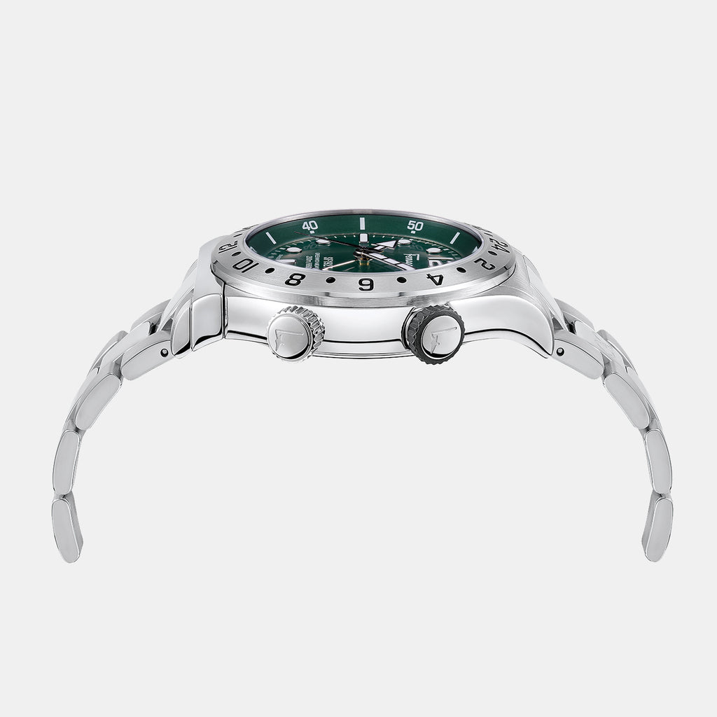 Ferragamo Men Round Green watch