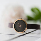 Obaku Women Round Brown watch