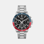 Boss Round Black Chronograph watch