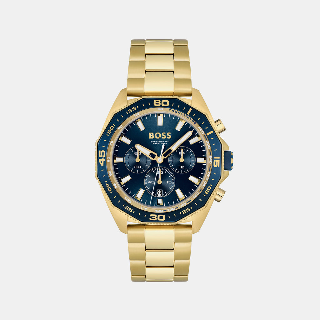 Boss Round Blue Chronograph watch