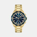 Boss Round Blue Chronograph watch