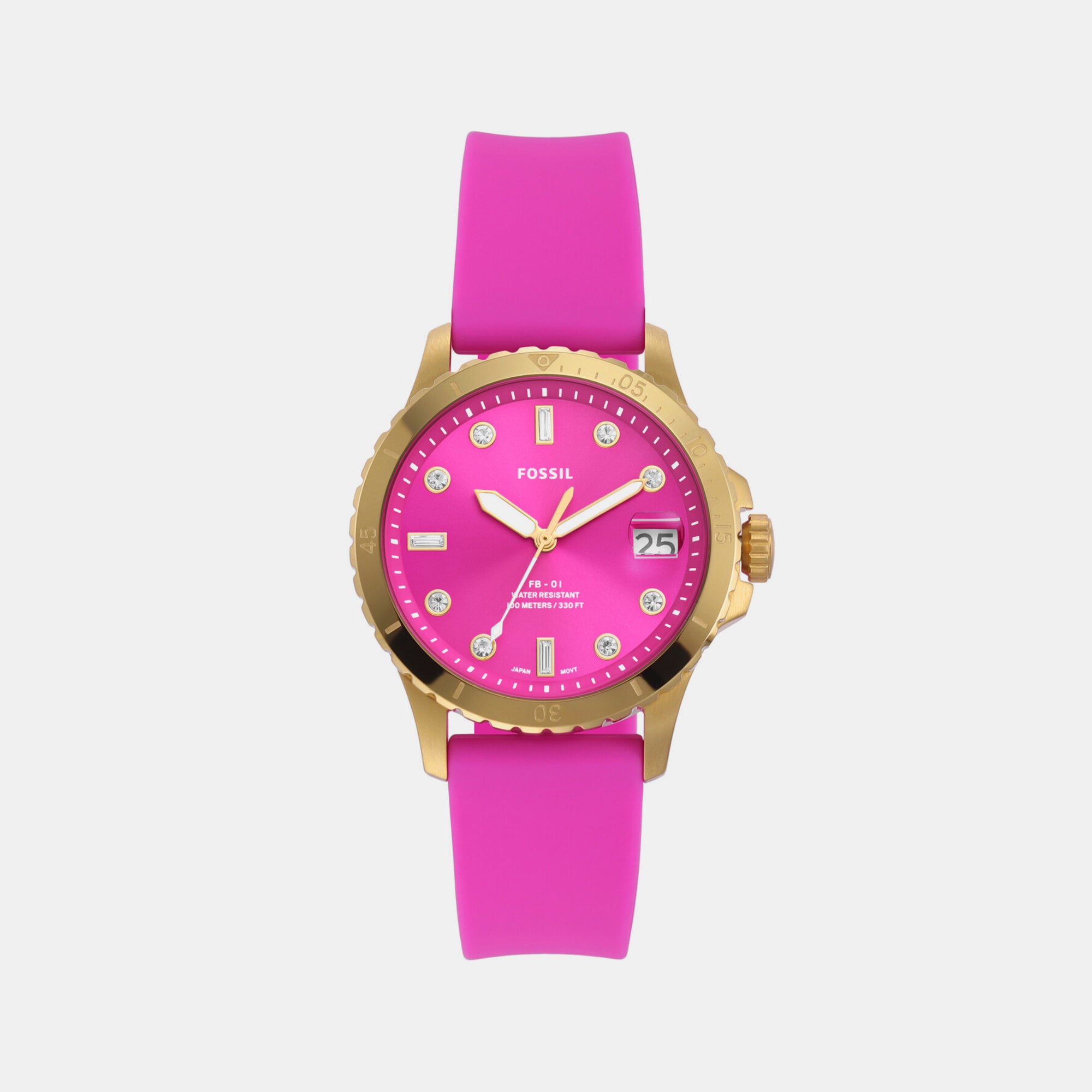 Fossil Round Pink Analog watch