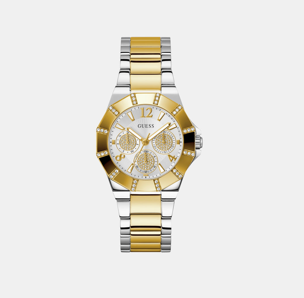 Guess Round Silver Chronograph watch