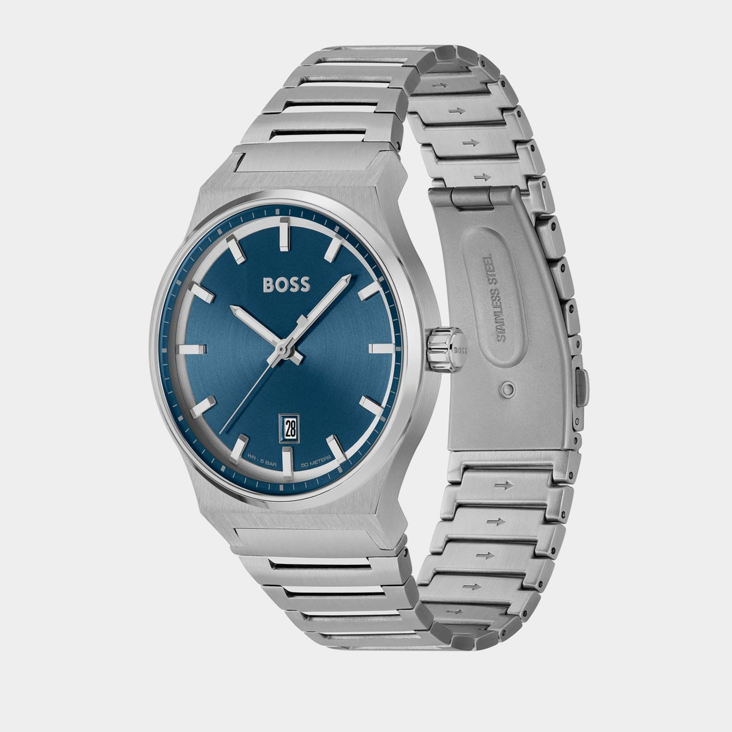 Candor Men Blue Analog Stainless Steel Watch 1514076