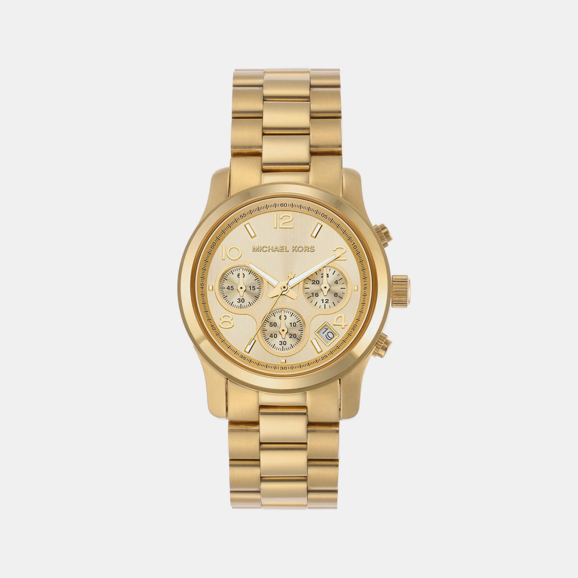 Female Gold Chronograph Stainless Steel Watch MK7323