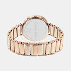 Minimalistic T-Bar Women Quartz Rose Gold Dial Chronograph Stainless Steel Watch 25200319