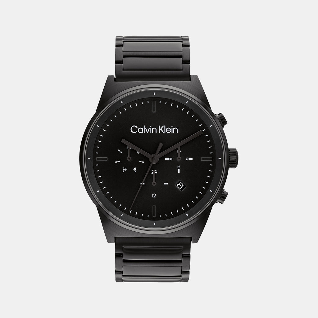 Calvin Klein Round Black Chronograph watch
