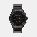Calvin Klein Round Black Chronograph watch