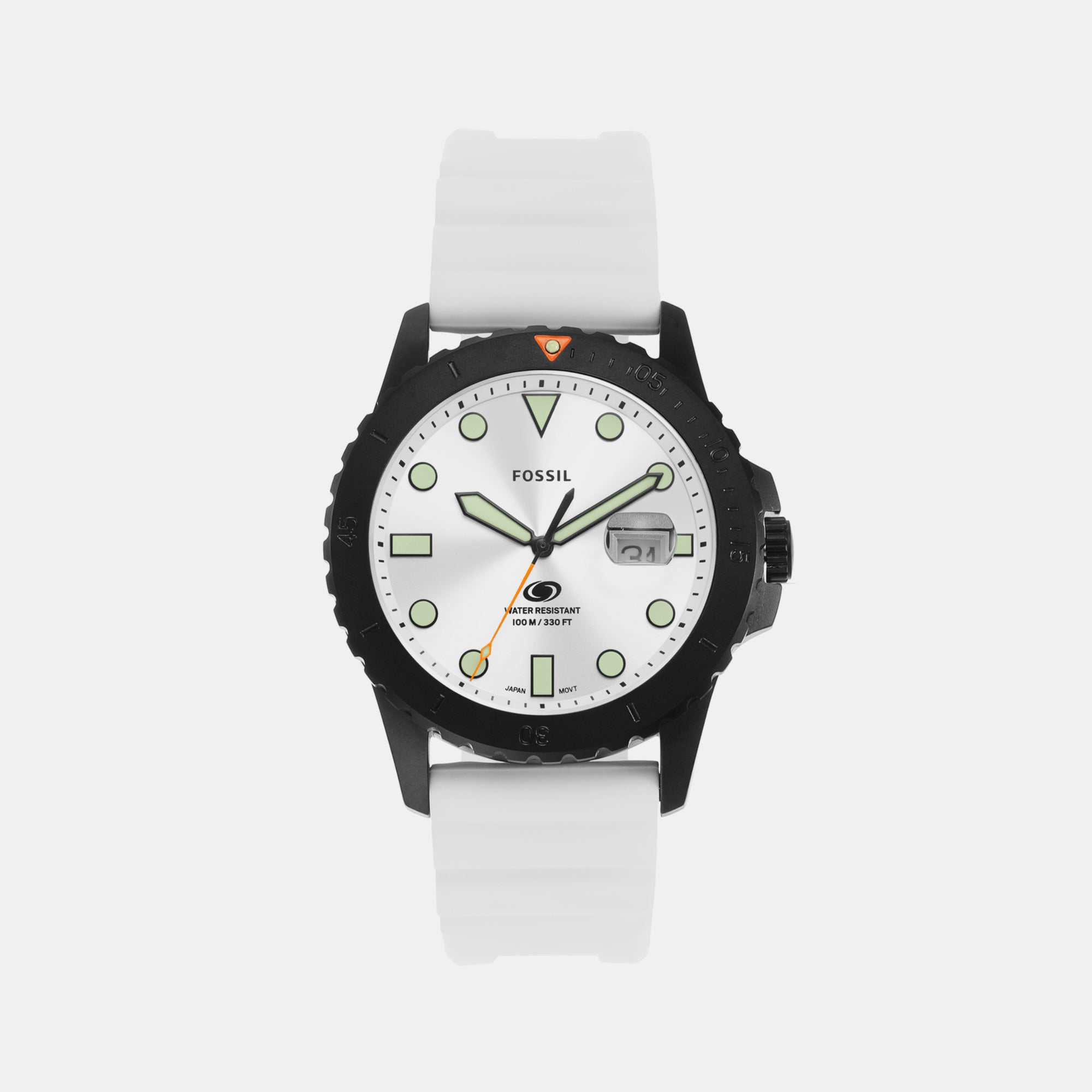 Fossil Round White Analog watch