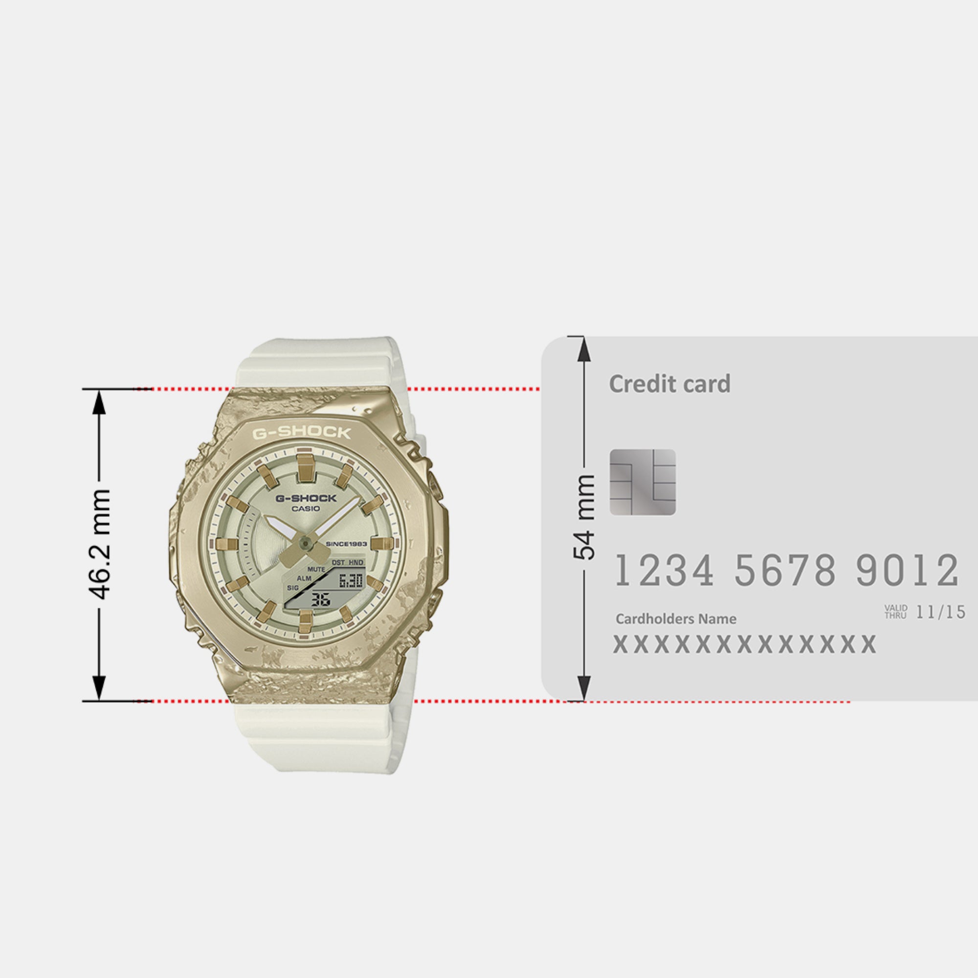 Casio Octagon Quartz Analog-Digital Women watch