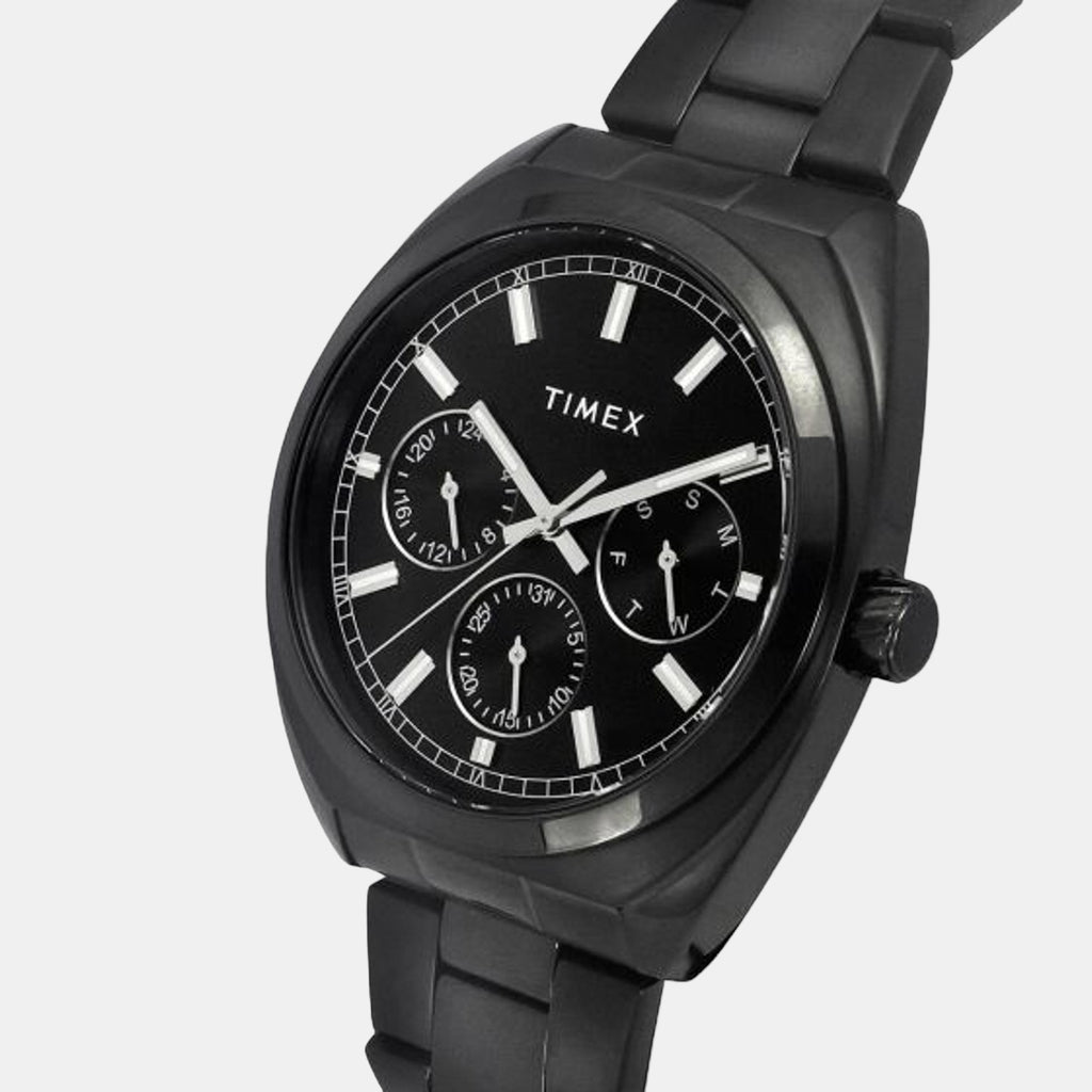 E Class Men Quartz Black Dial Chronograph Stainless Steel Watch TWEG22303