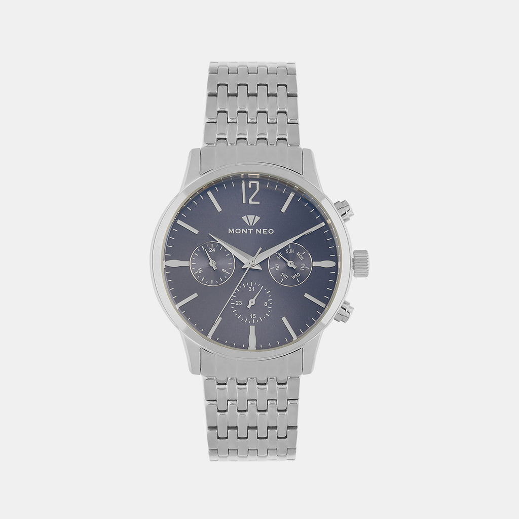 Mont Neo Round Blue Chronograph watch