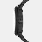 Machine Men Quartz Black Dial Analog Stainless Steel Watch FS5971