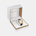 Hellenyium Men Quartz White Dial Chronograph Leather Watch VE2U00222