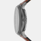 Fossil Leather Smoke watch