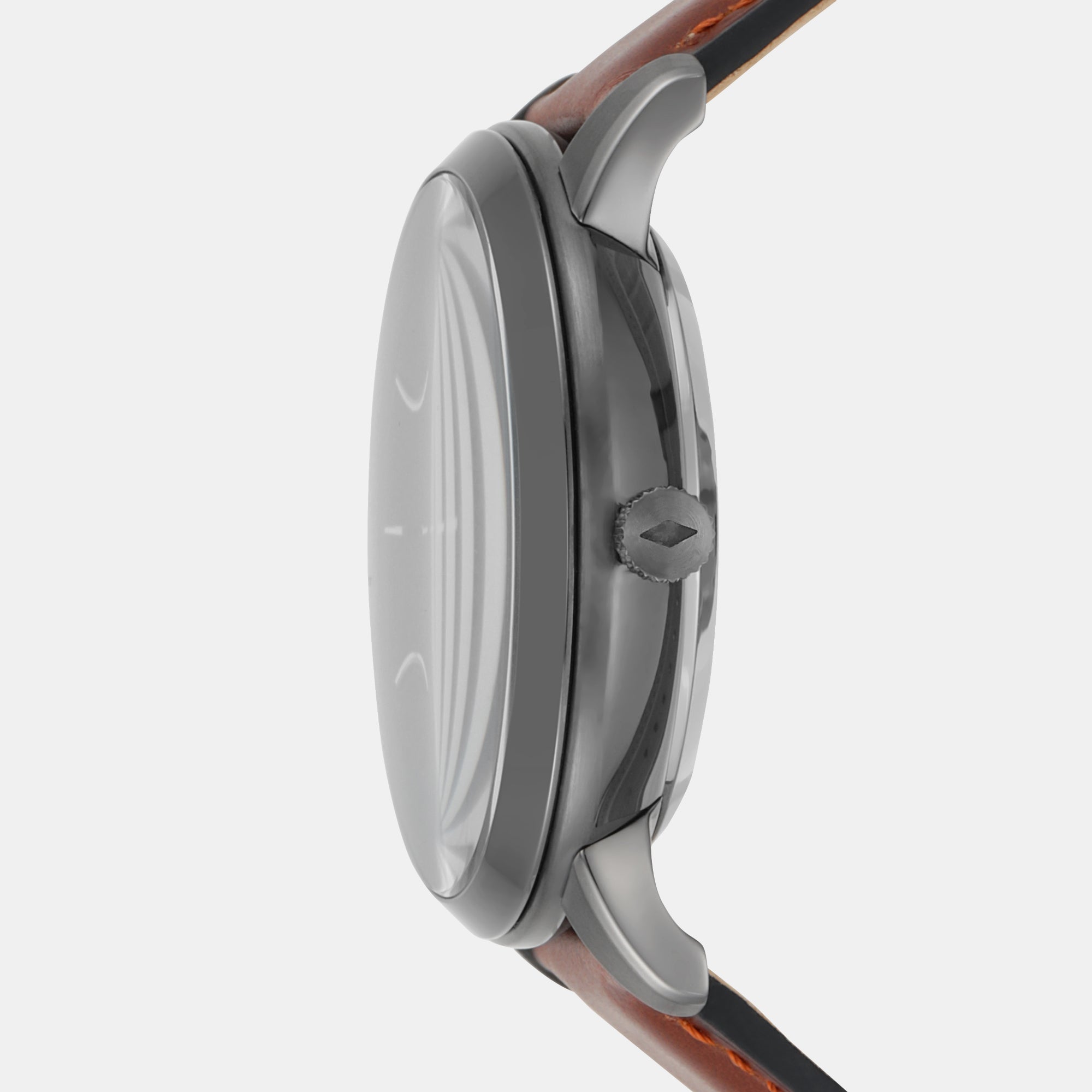 Fossil Leather Smoke watch