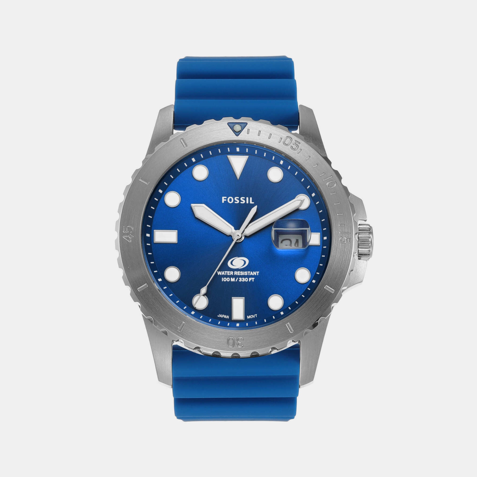 Fossil Round Blue Analog watch