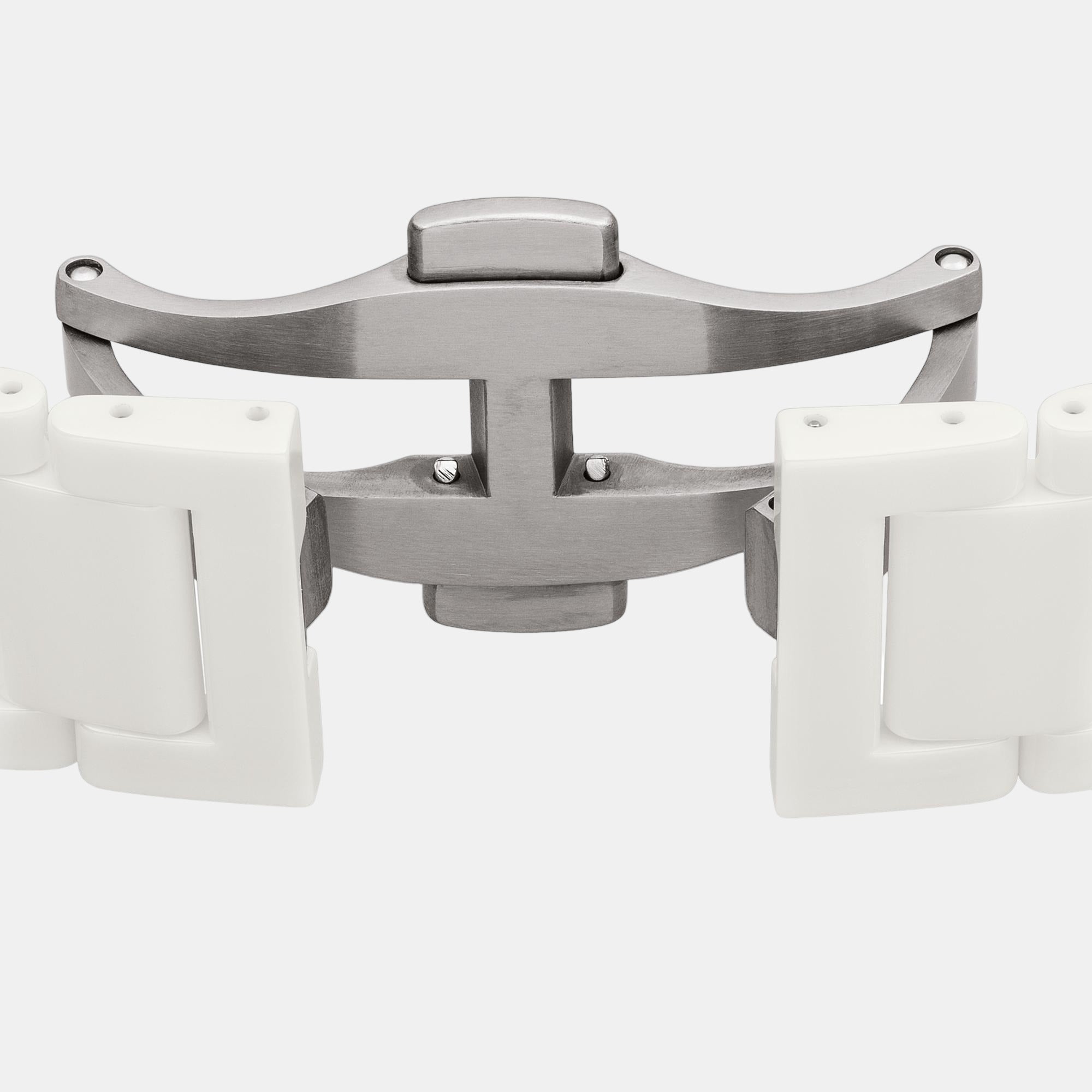 True Square Unisex Automatic White Dial Analog Ceramic Watch R27073702