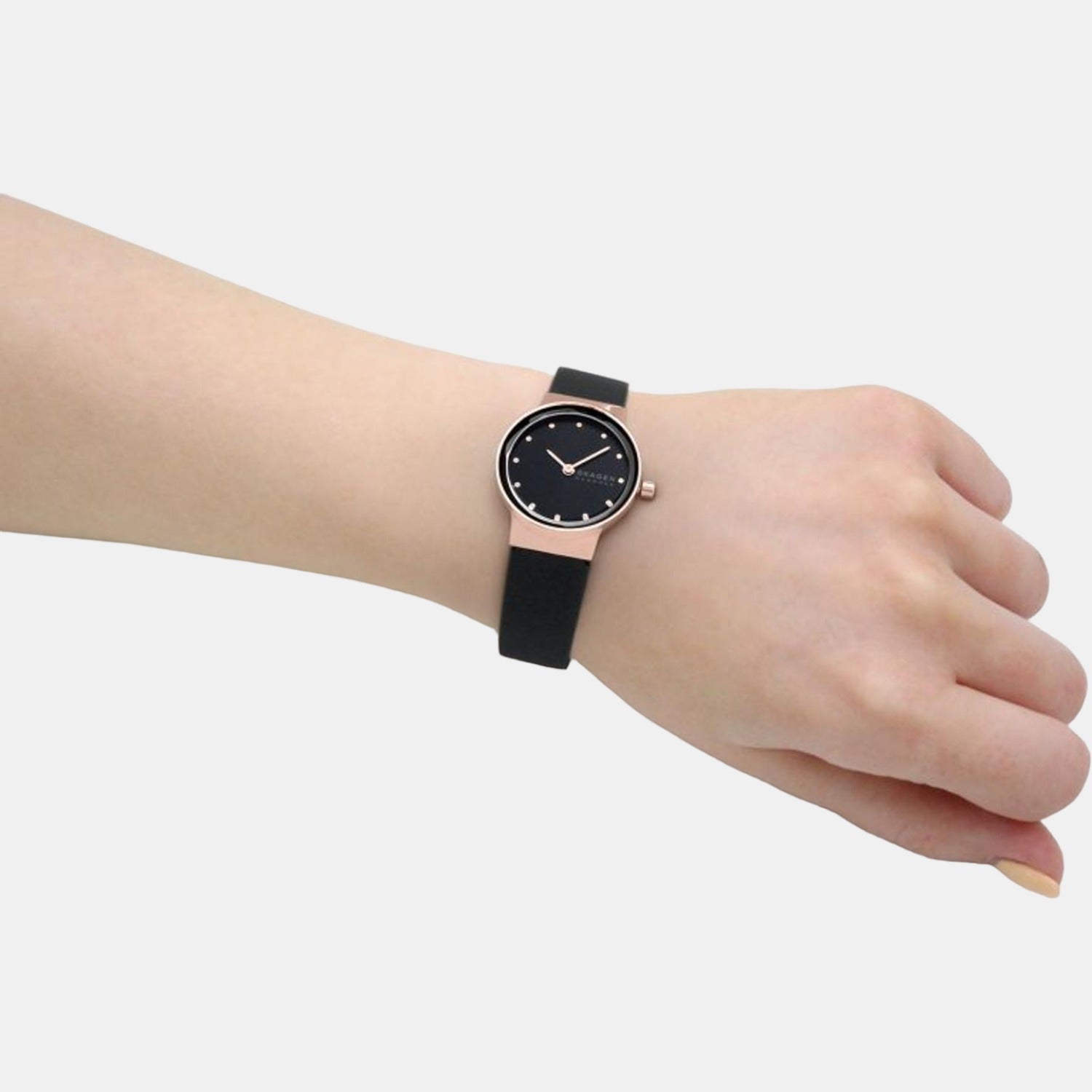 Skagen Leather Black watch