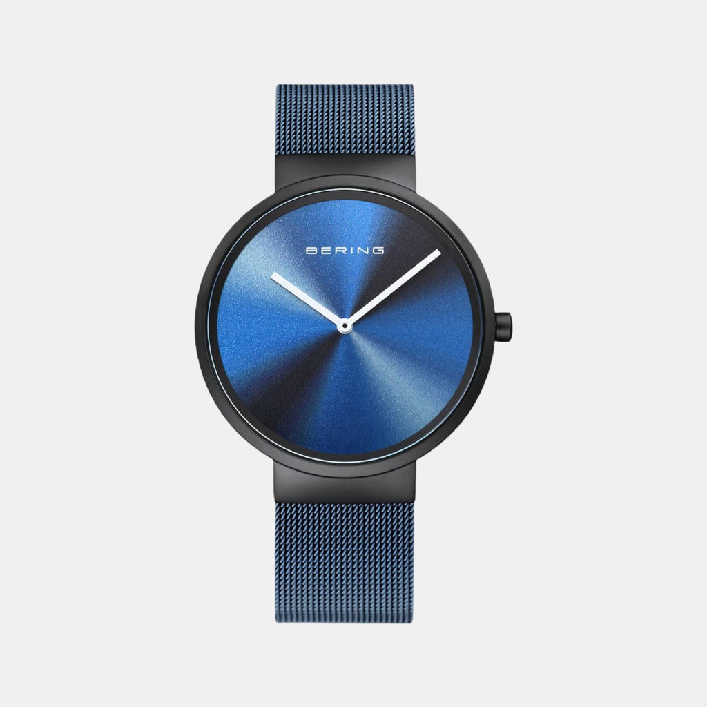 Bering Round Blue Analog watch