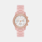 Michael Kors Round Pink Chronograph watch