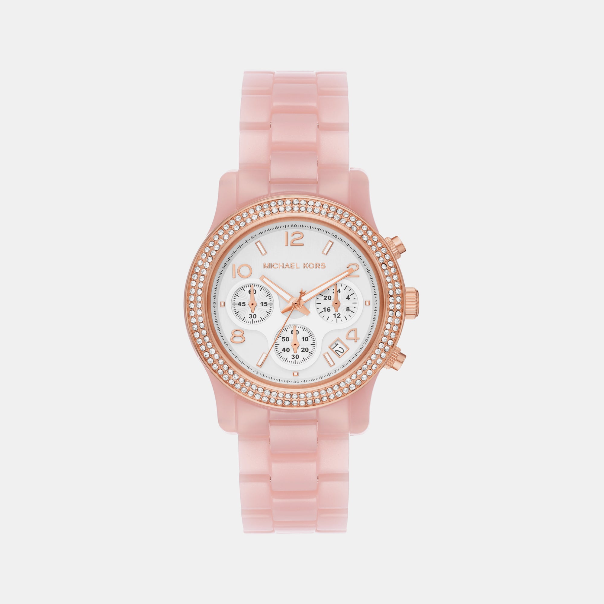 Michael Kors Round Pink Chronograph watch