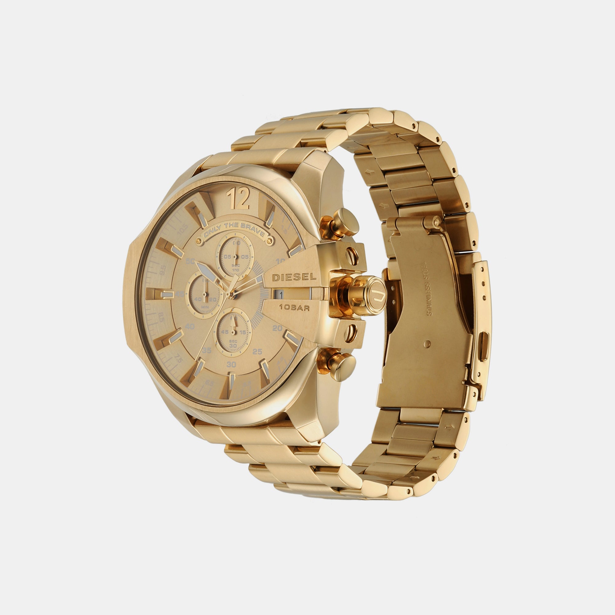Diesel Men Round Gold watch