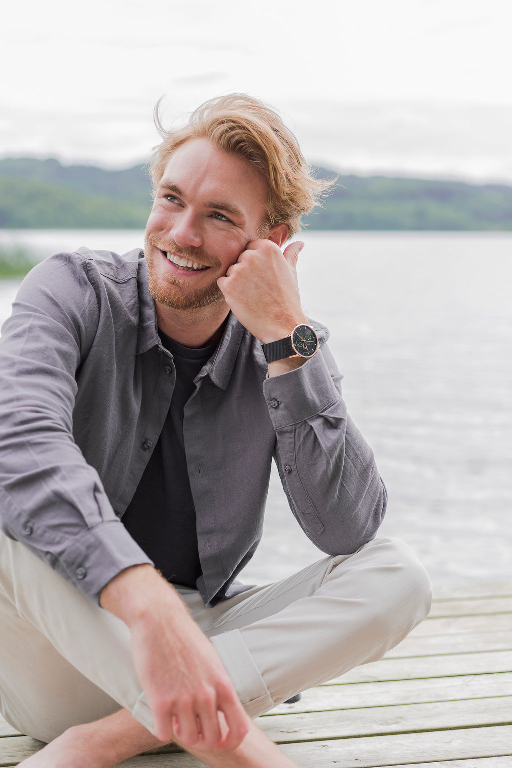 Obaku 43 mm Black Quartz watch