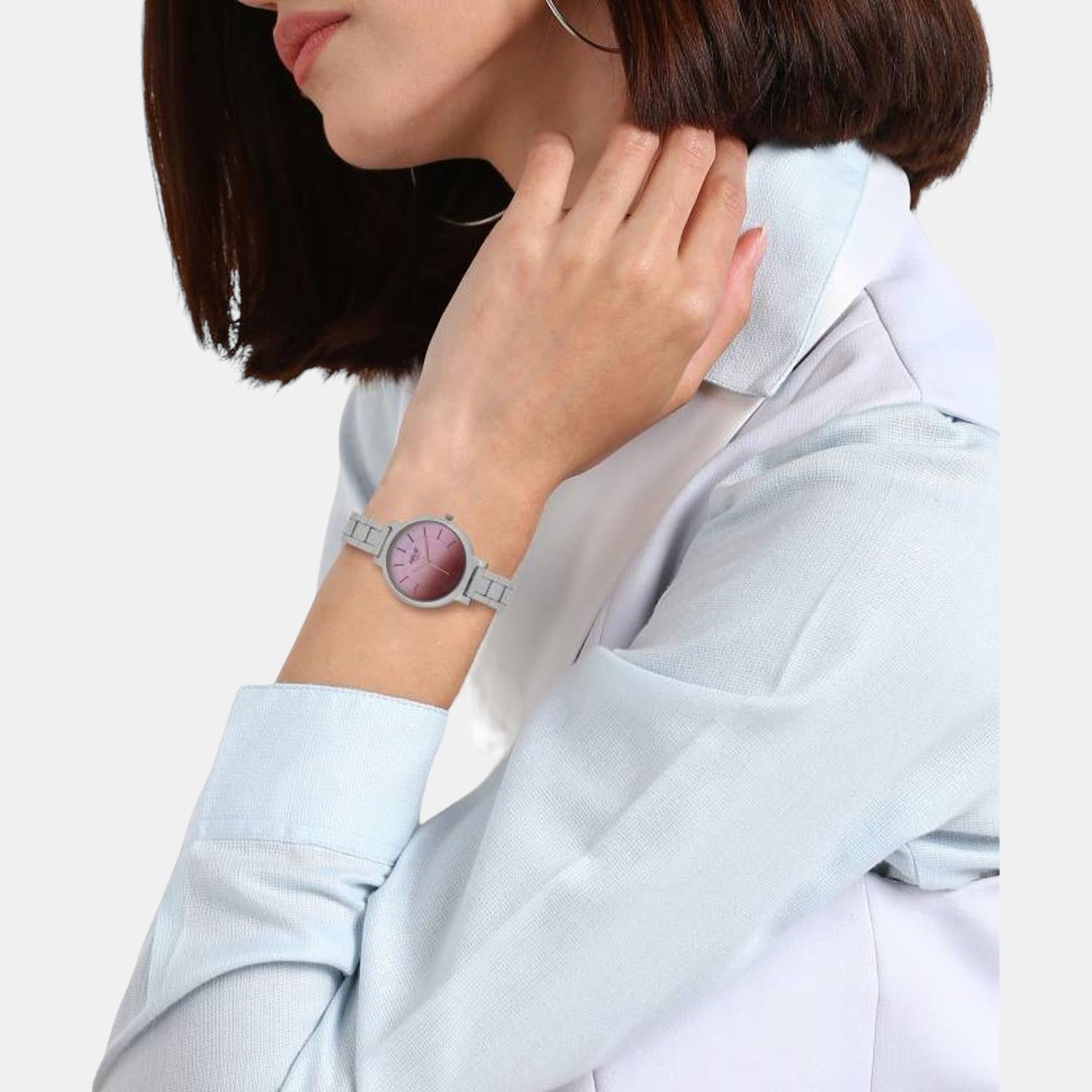 Helix Stainless Steel Pink watch