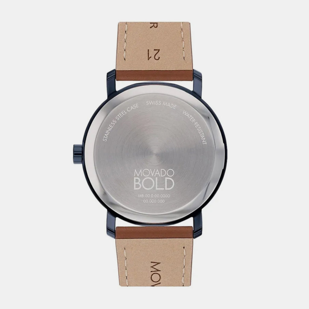 Movado Men Round Blue watch