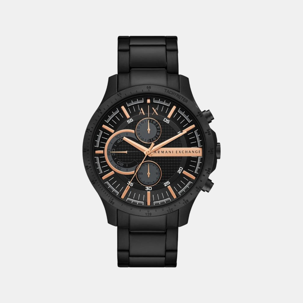 Armani Exchange Round Black Chronograph watch