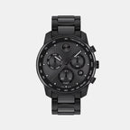 Movado Round Black Chronograph watch