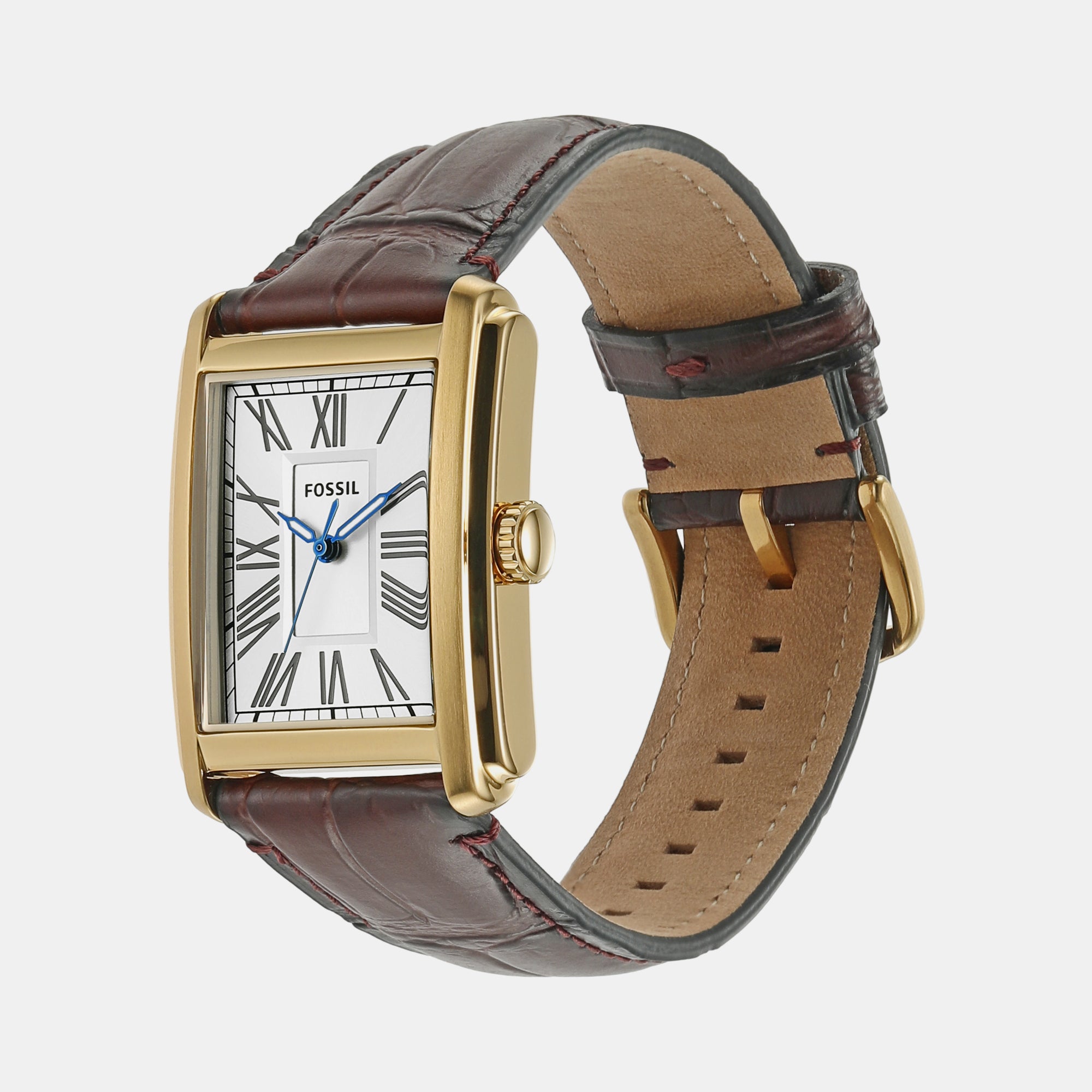 Fossil Men Rectangular White watch