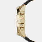 Mega Chief Men Quartz Black Dial Chronograph Leather Watch DZ4344