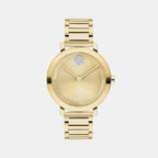 Movado Round Gold Analog watch