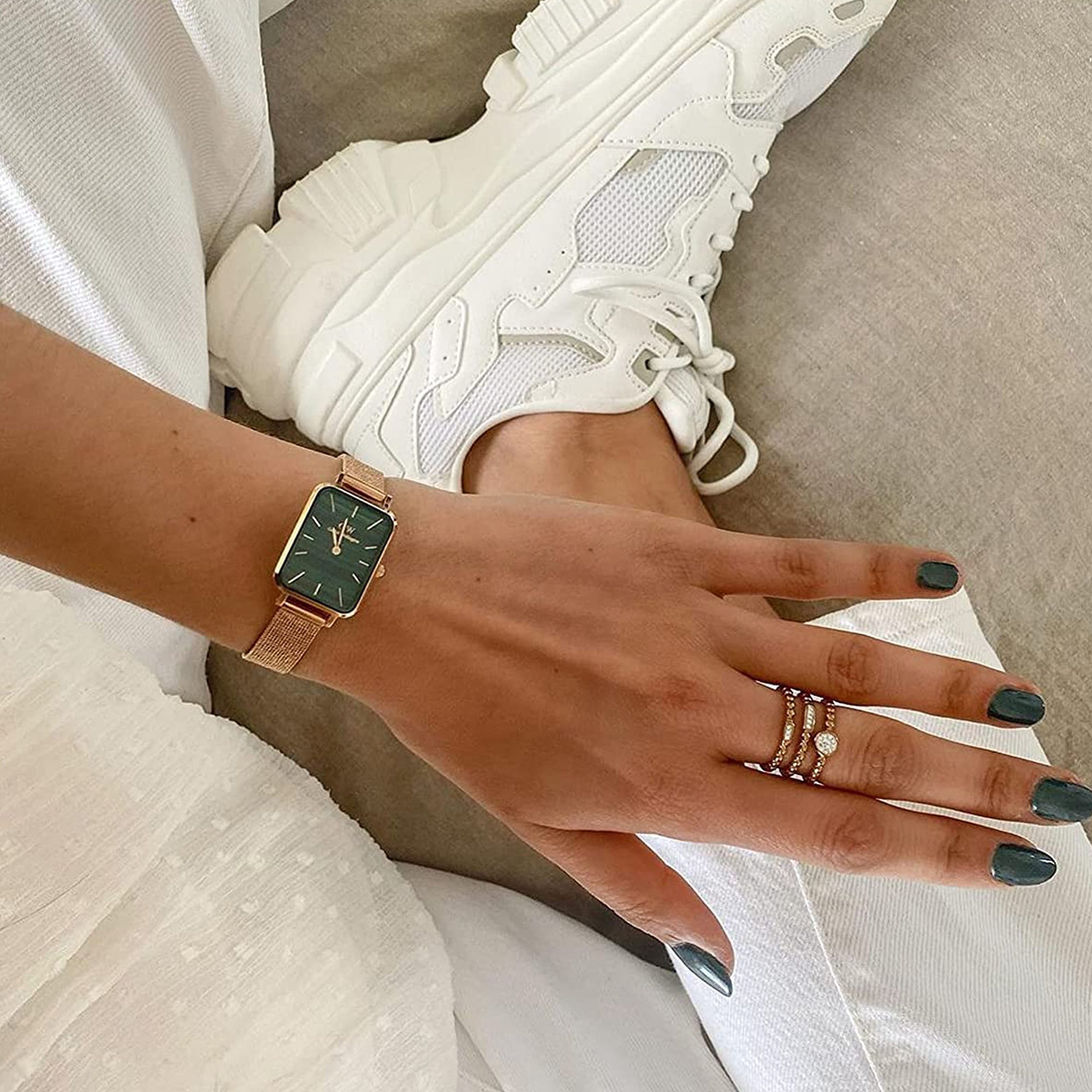 Daniel Wellington Women Square Green watch