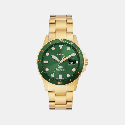 Male Green Analog Stainless Steel Watch FS5950