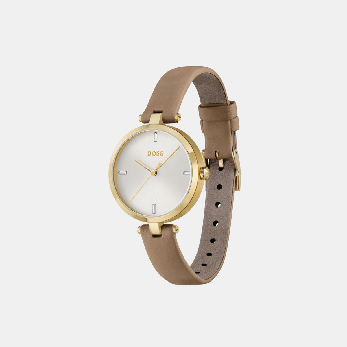 Boss Women Round Silver watch