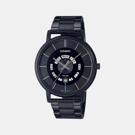 Male Black Analog Stainless Steel Watch A2134