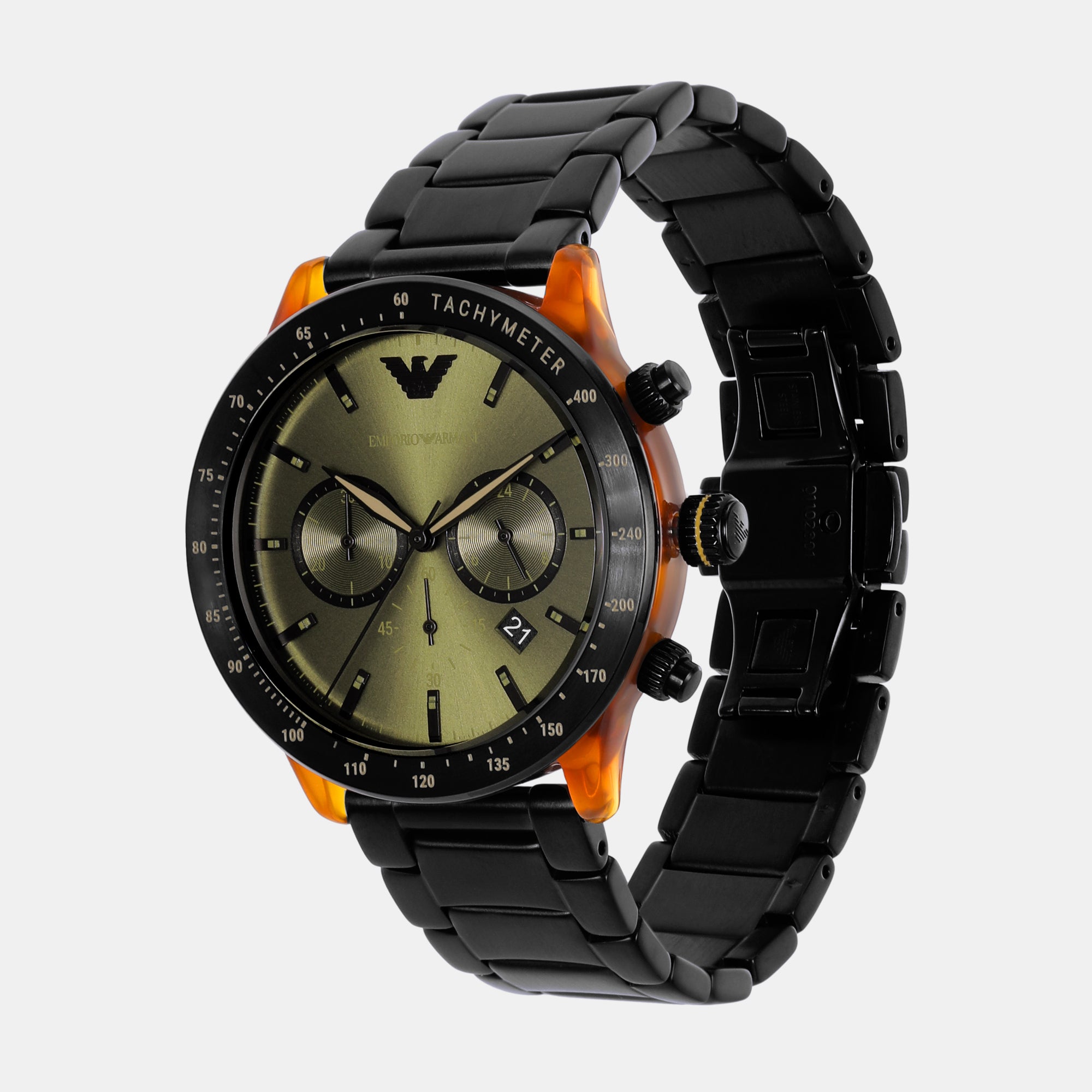 Emporio Armani Men Round Green watch