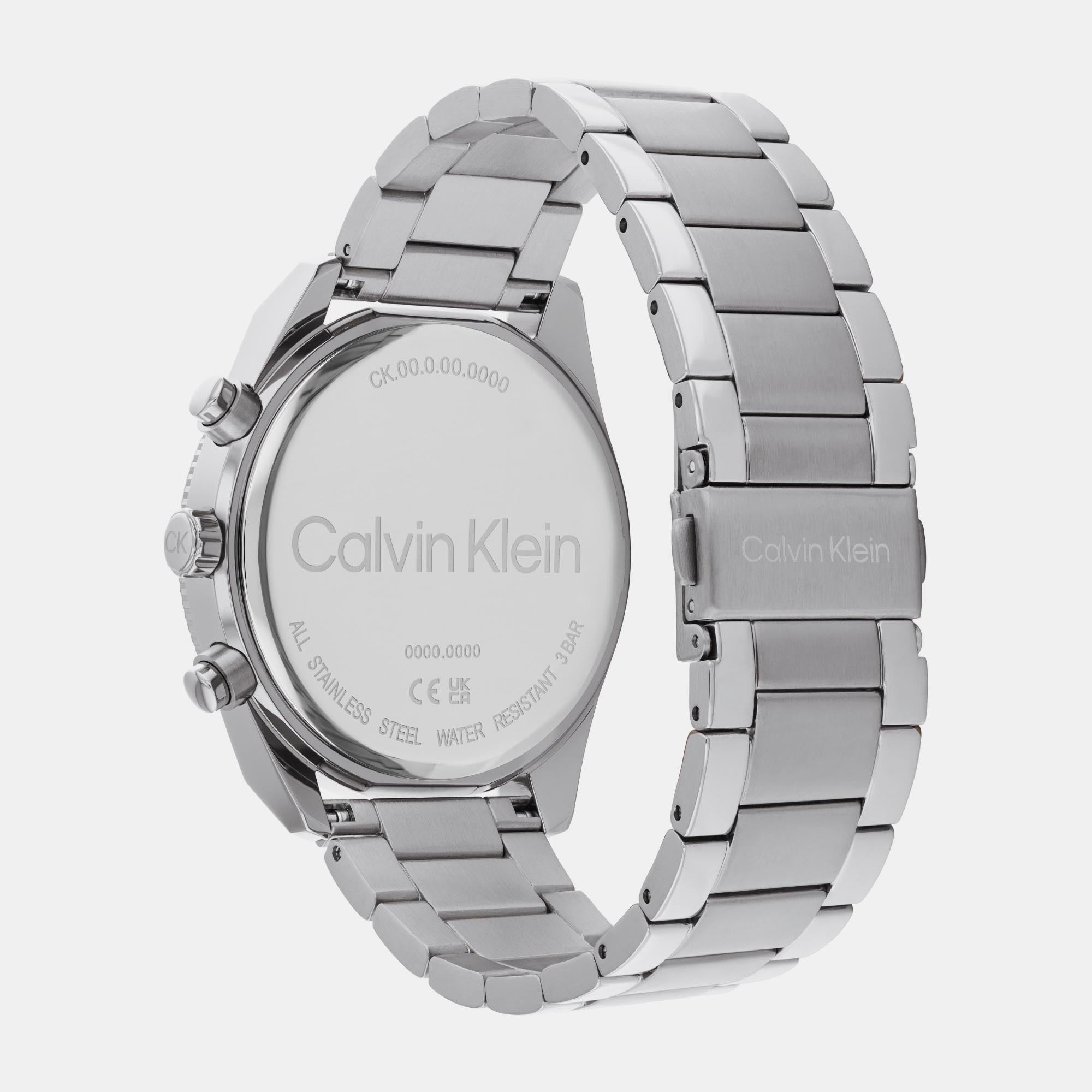 Calvin Klein Men Round Silver watch