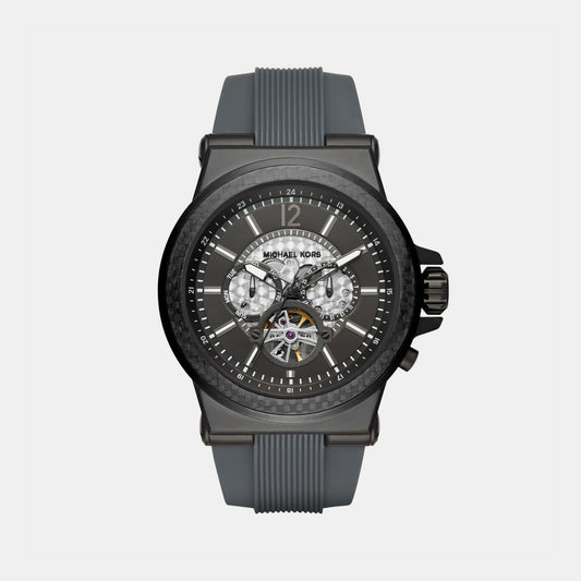 Male Black Analog Brass Watch MK9026