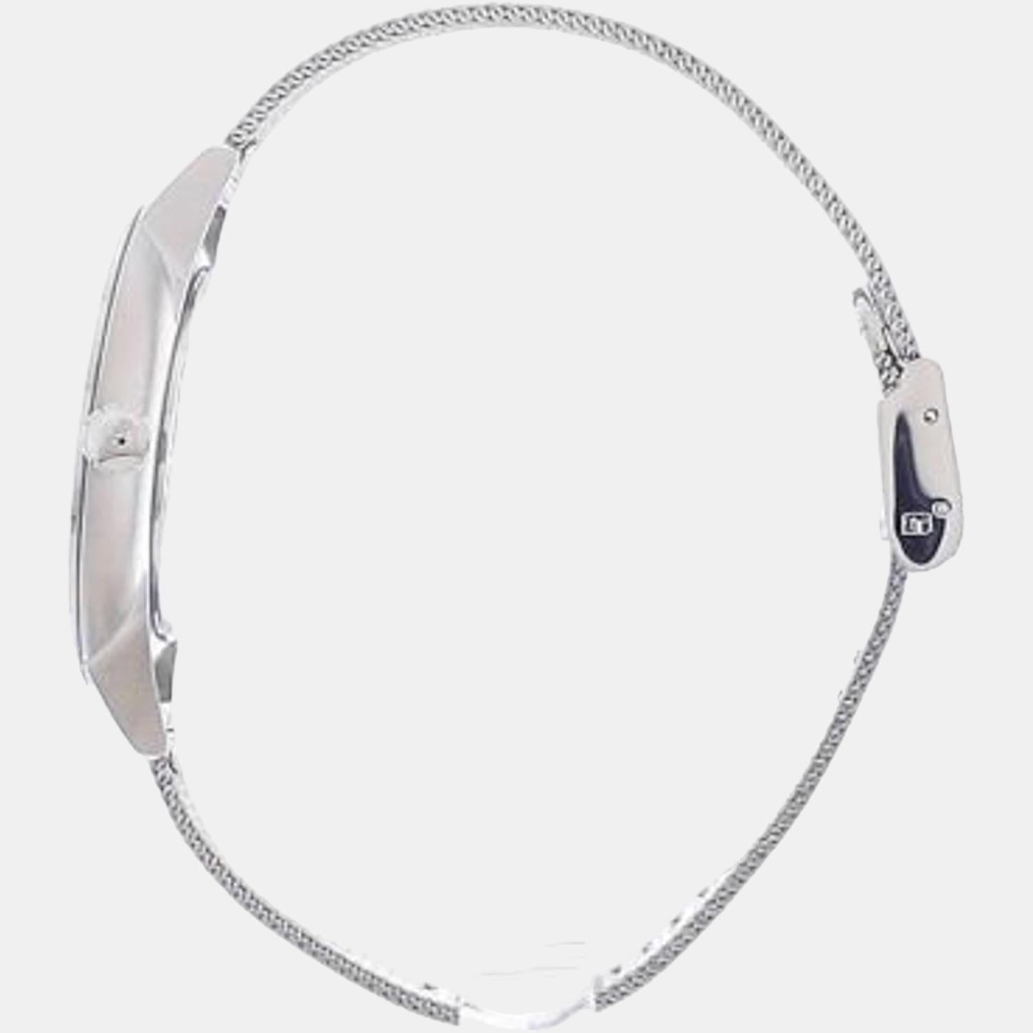 Symphony Women Quartz Silver Dial Analog Stainless Steel Watch 1502611