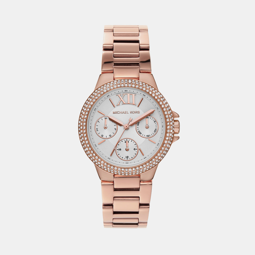 Michael Kors Round White Chronograph watch