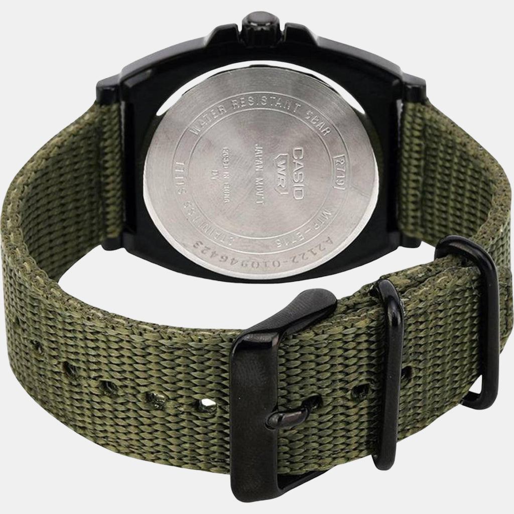 Enticer Men Quartz Black Dial Analog Fabric Watch A2122