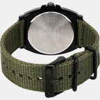 Enticer Men Quartz Black Dial Analog Fabric Watch A2122