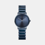Bering Round Blue Analog watch