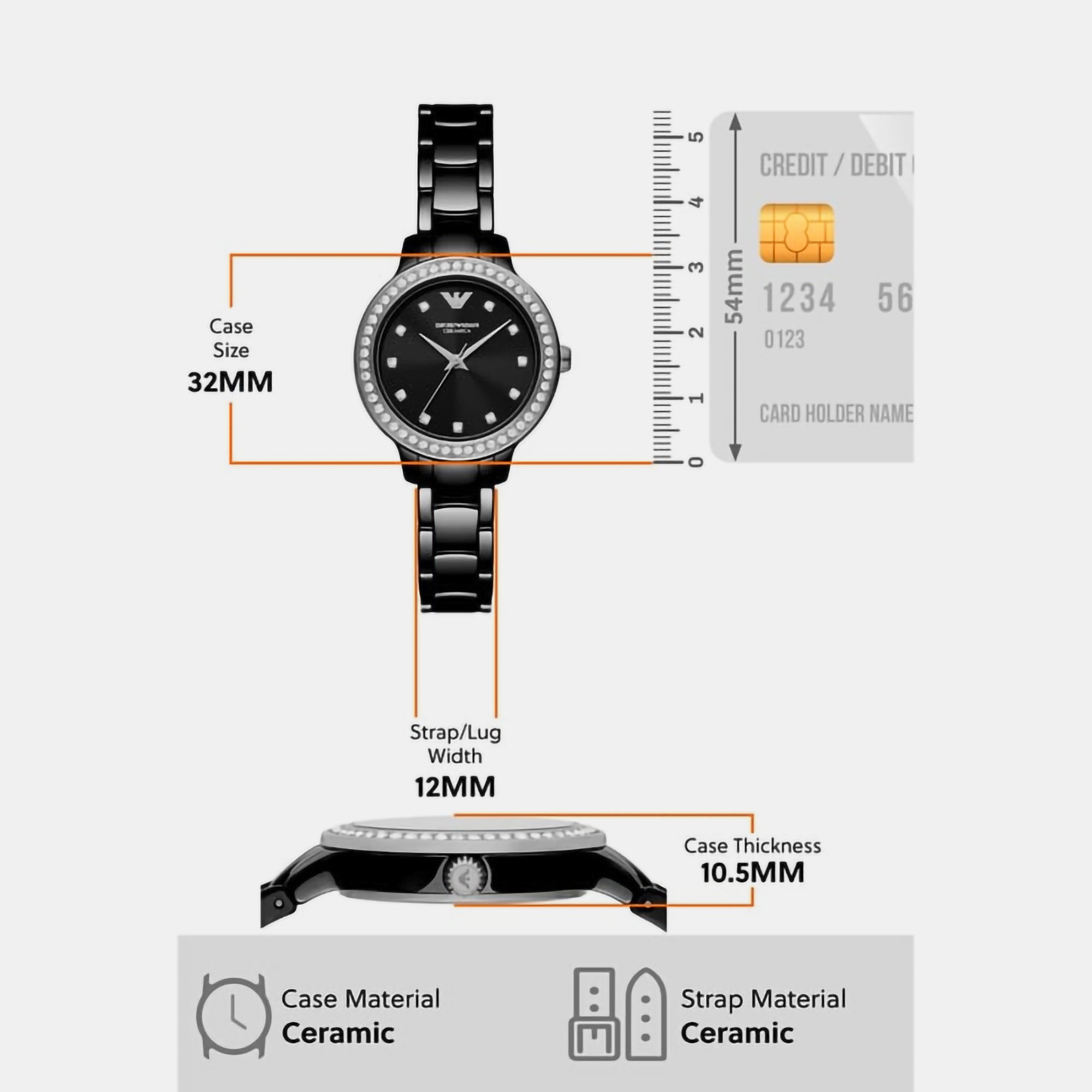 Emporio Armani Ceramic Black watch