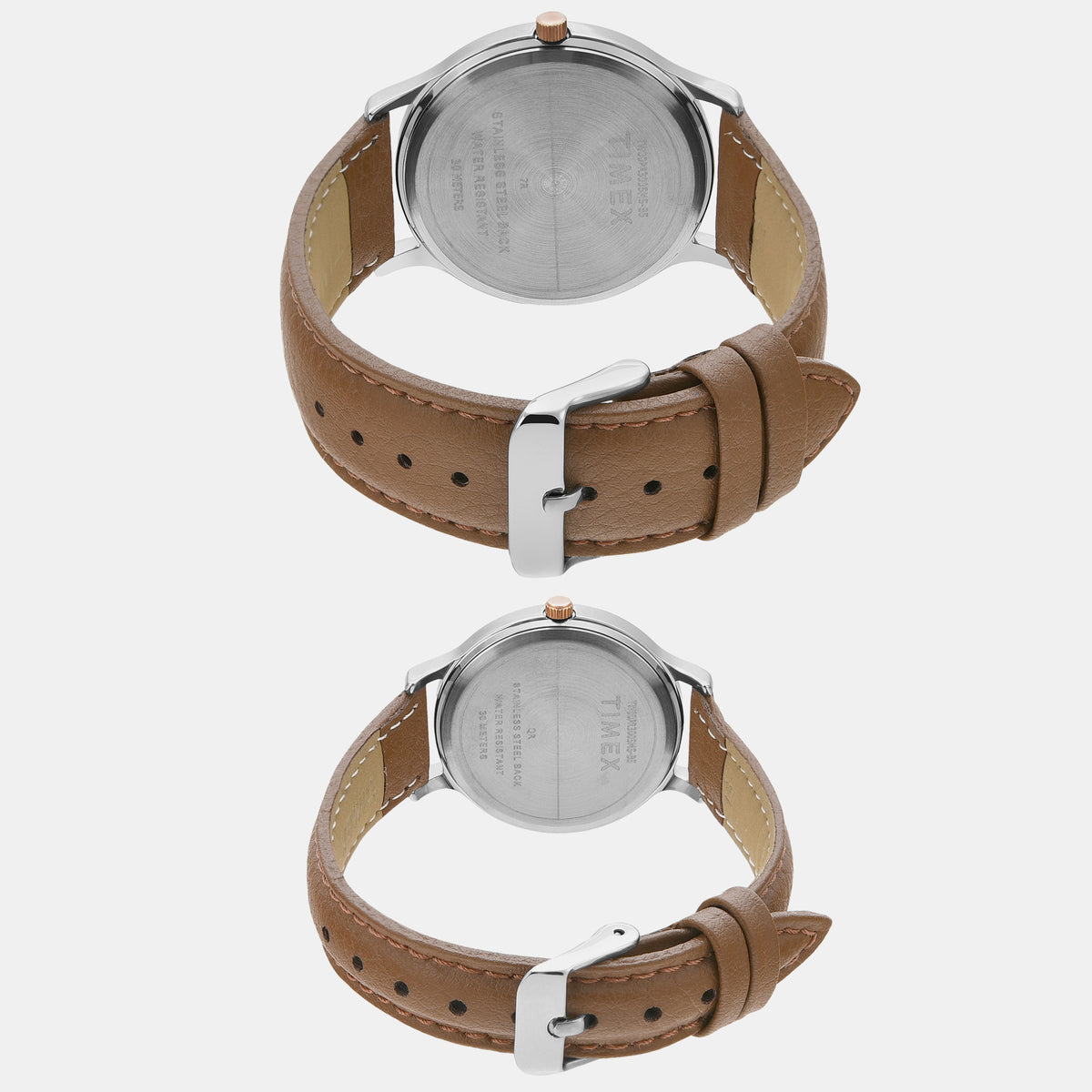 Timex Leather Grey watch